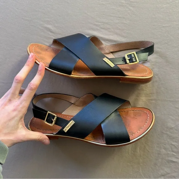 LES TROPEZIENNES HILIANA Crossover flat sandals - Picture 2 of 8